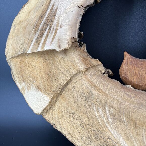 Burlwood Cut Live Edge Wood Slab Slice Owl Decor Unique OFAK Artwork - Picture 9 of 16